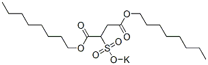 2-[(Potassiooxy)sulfonyl]butanedioic acid dioctyl ester Structure