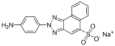 2-(4-Aminophenyl)-2H-naphtho[1,2-d]triazole-5-sulfonic acid sodium salt 구조식 이미지