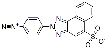 4-[5-(Sulfonato)-2H-naphtho[1,2-d]triazol-2-yl]benzenediazonium 구조식 이미지