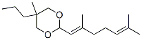 2-(2,6-dimethylhepta-1,5-dienyl)-5-methyl-5-propyl-1,3-dioxane Structure