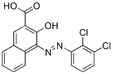 4-[(2,3-디클로로페닐)아조]-3-히드록시-2-나프토산 구조식 이미지