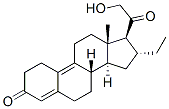 16alpha-ethyl-21-hydroxy-19-norpregna-4,9-diene-3,20-dione 구조식 이미지