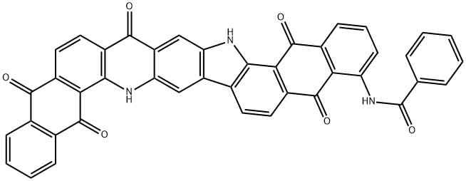 N-(9,10,15,18,20,21-hexahydro-5,10,15,18,21-pentaoxo-5H-naphtho[2,3-h]naphth[2',3':6,7]indolo[2,3-b]acridin-4-yl)benzamide  Structure