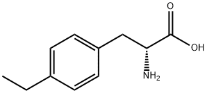 (R)-2-Amino-3-(4-ethylphenyl)propanoic acid 구조식 이미지