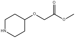 Acetic acid, (4-piperidinyloxy)-, methyl ester (9CI) Structure