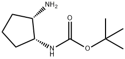 Carbamic acid, [(1R,2S)-2-aminocyclopentyl]-, 1,1-dimethylethyl ester (9CI) Structure
