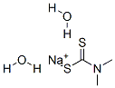 DIMETHYLDITHIOCARBAMIC ACID SODIUM SALT DIHYDRATE Structure