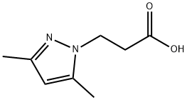 3-(3,5-DIMETHYL-1H-PYRAZOL-1-YL)프로판산 구조식 이미지