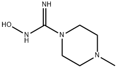 1-Piperazinecarboximidamide,N-hydroxy-4-methyl- Structure
