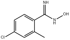 4-CHLORO-N-HYDROXY-2-METHYL-BENZAMIDINE Structure