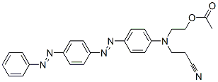 3-[[2-(아세틸옥시)에틸][4-[[4-(페닐아조)페닐]아조]페닐]아미노]프로판니트릴 구조식 이미지