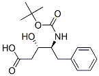 (3S,4S)-4-T-BUTYLOXYCARBONYLAMINO-3-HYDROXY-5-PHENYL-PENTANOIC ACID 구조식 이미지