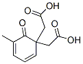 Diacetic acid 5-methyl-6-oxo-2,4-cyclohexadien-1-ylidene ester Structure
