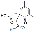 디아세트산3,5-디메틸-6-옥소-2,4-시클로헥사디엔-1-일리덴에스테르 구조식 이미지