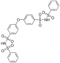 N,N'-bis(phenylsulphonyl)-4,4'-oxydi(benzenesulphonamide) Structure