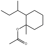 1-methyl-2-(1-methylpropyl)cyclohexyl acetate Structure