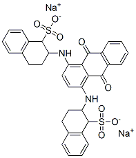 이나트륨[(9,10-디히드로-9,10-디옥소안트라센-1,4-디일)디이미노]비스(1,2,3,4-테트라히드로나프탈렌술포네이트) 구조식 이미지