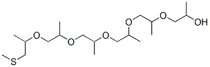 4,7,10,13,16-Pentamethyl-5,8,11,14,17-pentaoxa-2-thiaicosan-19-ol Structure
