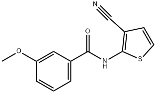 Benzamide, N-(3-cyano-2-thienyl)-3-methoxy- (9CI) Structure