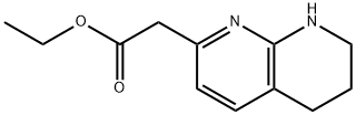 1,8-NAPHTHYRIDINE-2-ACETIC ACID,5,6,7,8-TETRAHYDRO-,ETHYL ESTER Structure