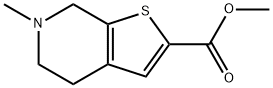 메틸6-메틸-4,5,6,7-테트라히드로티에노[2,3-c]피리딘-2-카르복실레이트 구조식 이미지