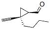 Cyclopropanecarboxaldehyde, 2-butyl-2-ethynyl-, cis- (9CI) Structure