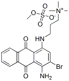 3-[(4-amino-3-bromo-9,10-dihydro-9,10-dioxo-1-anthryl)amino]propyltrimethylammonium methyl sulphate Structure