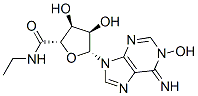 (2S,3S,4R,5R)-N-ethyl-3,4-dihydroxy-5-(1-hydroxy-6-imino-purin-9-yl)ox olane-2-carboxamide Structure