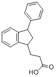 1-Indanpropionic acid, 3-phenyl- Structure