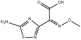 2-(5-Amino-1,2,4-thiadiazol-3-yl)-2-(methoxyimino)acetic acid  구조식 이미지