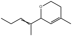 3,6-Dihydro-4-methyl-6-(1-methyl-1-butenyl)-2H-pyran Structure