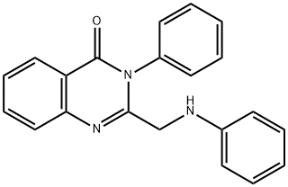 3-PHENYL-2-PHENYLAMINOMETHYL-3H-QUINAZOLIN-4-ONE Structure