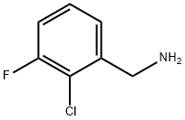 2-CHLORO-3-FLUORO-BENZYLAMINE Structure