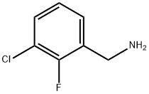 3-CHLORO-2-FLUOROBENZYLAMINE 구조식 이미지