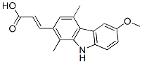 3-(6-methoxy-1,4-dimethyl-9H-carbazol-2-yl)acrylic acid 구조식 이미지