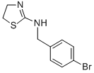 4,5-Dihydro-N-((4-bromophenyl)methyl)thiazolamine Structure