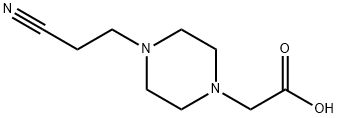 [4-(2-CYANO-ETHYL)-PIPERAZIN-1-YL]-ACETIC ACID 구조식 이미지