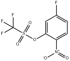 5-Fluoro-2-nitrophenyl trifluoromethanesulphonate Structure