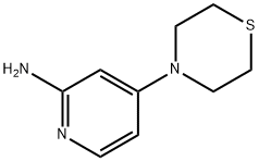2-아미노-4-(4-티오모르폴리닐)피리딘 구조식 이미지