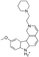 10-methoxy-2-(2-(1-piperidinyl)ethyl)-7H-pyrido(4,3-c)carbazolium 구조식 이미지