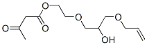 3-Oxobutanoic acid 2-[2-hydroxy-3-(2-propenyloxy)propoxy]ethyl ester Structure