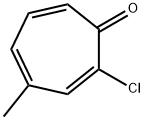 2,4,6-사이클로헵타트리엔-1-온,2-클로로-4-메틸- 구조식 이미지
