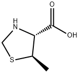 4-Thiazolidinecarboxylicacid,5-methyl-,(4R-trans)-(9CI) Structure