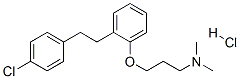 3-[2-[2-(4-chlorophenyl)ethyl]phenoxy]-N,N-dimethyl-propan-1-amine hyd rochloride 구조식 이미지