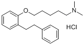 1-Pentanamine, N,N-dimethyl-5-(2-(2-phenylethyl)phenoxy)-, hydrochlori de Structure