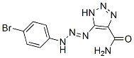1H-1,2,3-Triazole-4-carboxamide, 5-[3-(p-bromophenyl)-1-triazeno]- Structure