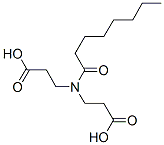 N-(2-카르복시에틸)-N-(1-옥소옥틸)-베타-알라닌 구조식 이미지