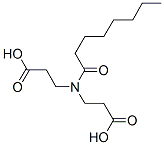 N-(2-carboxyethyl)-N-(1-oxooctyl)-beta-alanine  Structure