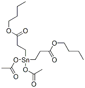 디부틸3,3'-(디아세톡시스탄닐렌)디프로피오네이트 구조식 이미지