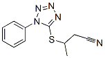 3-(1-Phenyl-1H-tetrazol-5-ylthio)butyronitrile 구조식 이미지